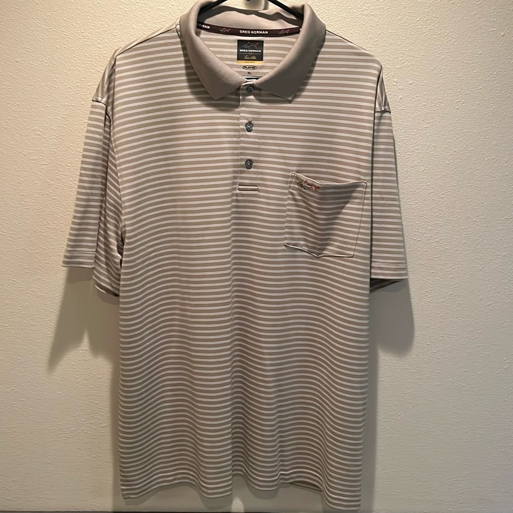 Greg Norman Collection Striped Polo Shirt